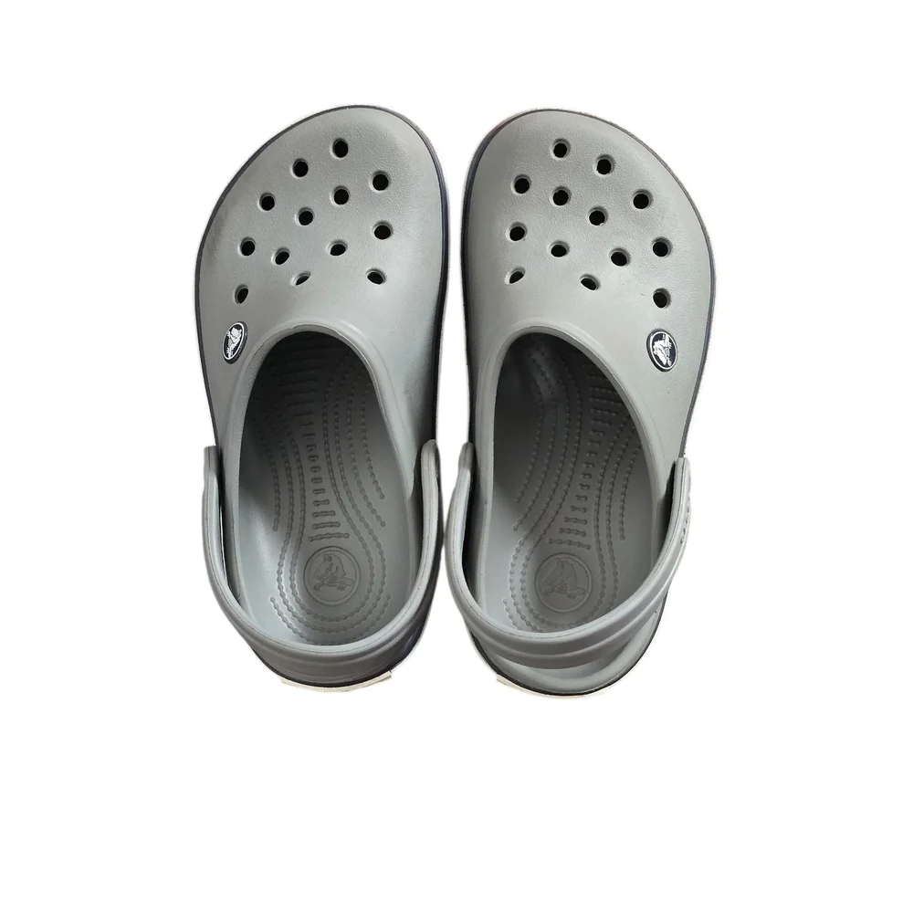 CROCS Kids Youth Gray Sandals Clogs Shoe Slip On Size 3